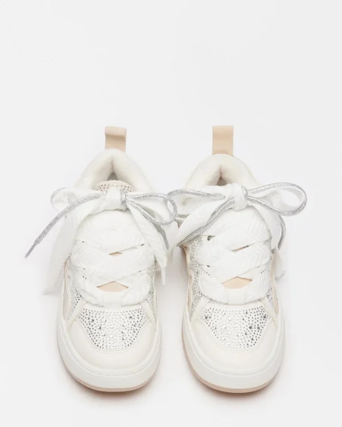 Roaring White Rhinestones