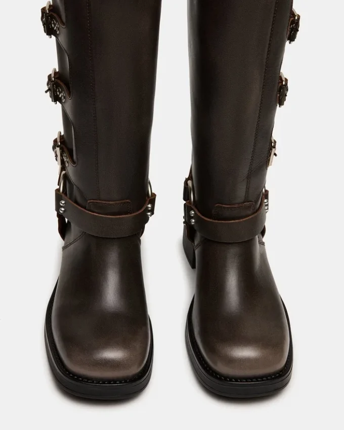 Rocky Brown Distressed Wide Calf Rocky Brown Distressed Wide Calf