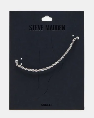 Rope Chain Anklet Silver