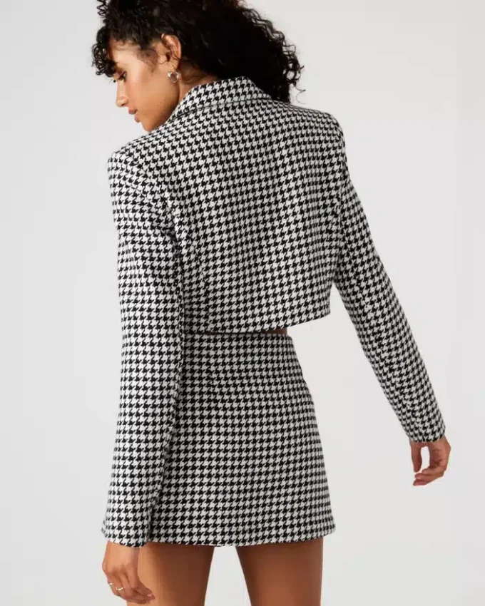 Rupi Cropped Blazer Black/White Rupi Cropped Blazer Black/White