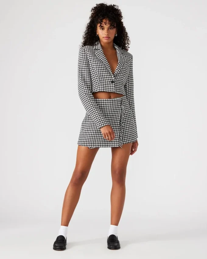 Rupi Cropped Blazer Black/White Rupi Cropped Blazer Black/White