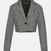 Rupi Cropped Blazer Black/White Rupi Cropped Blazer Black/White