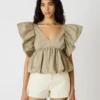 Saskya Top Khaki Saskya Top Khaki
