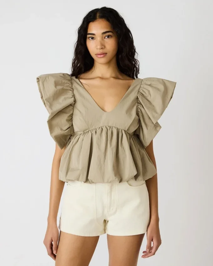 Saskya Top Khaki Saskya Top Khaki