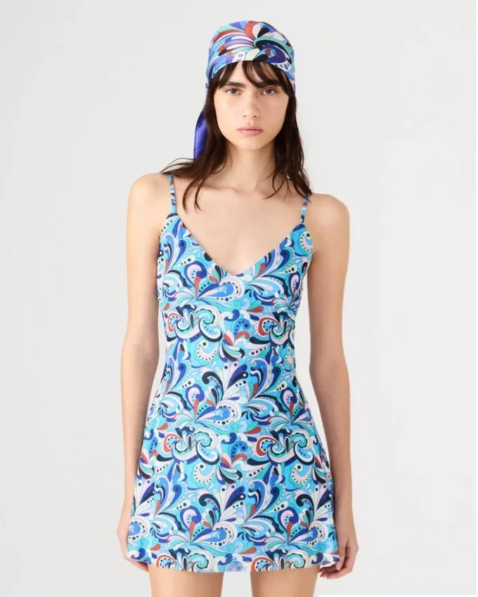 Sheila Dress Teal Paisley Sheila Dress Teal Paisley