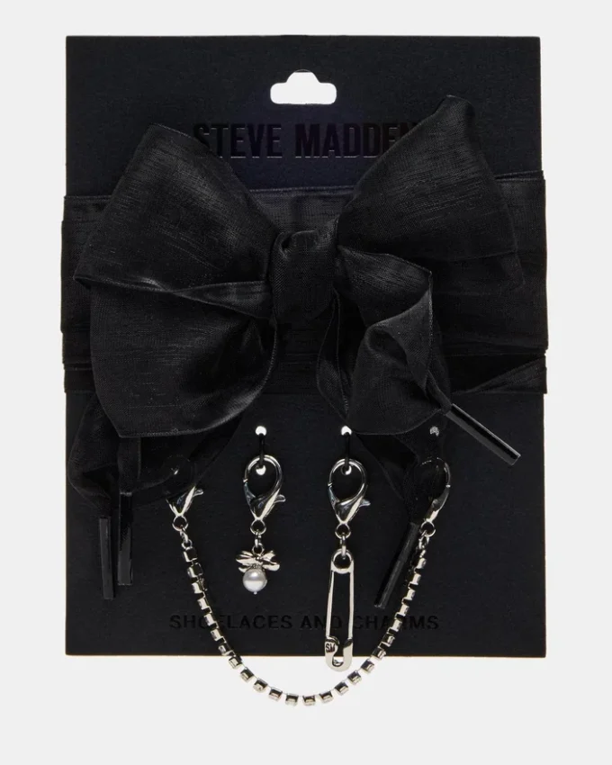 Shoe Laces and Charms Black Shoe Laces and Charms Black