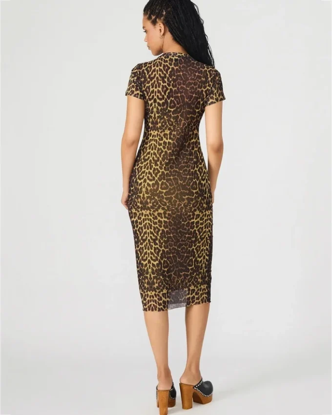 Short Sleeve Hailee Dress Hot Spots Print Short Sleeve Hailee Dress Hot Spots Print