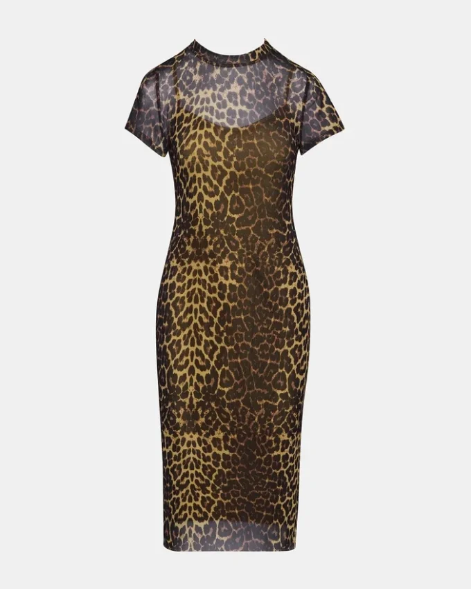 Short Sleeve Hailee Dress Hot Spots Print Short Sleeve Hailee Dress Hot Spots Print