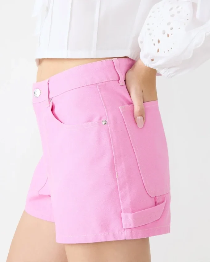 Sienne Canvas Short Pink Taffy Sienne Canvas Short Pink Taffy