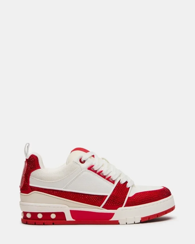 Skater Red/White Rhinestones Skater Red/White Rhinestones