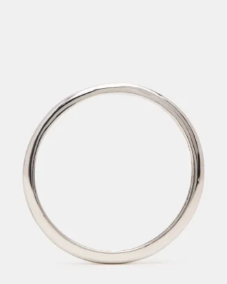 Skinny Bangle Band Bracelet Silver