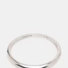Skinny Bangle Band Bracelet Silver