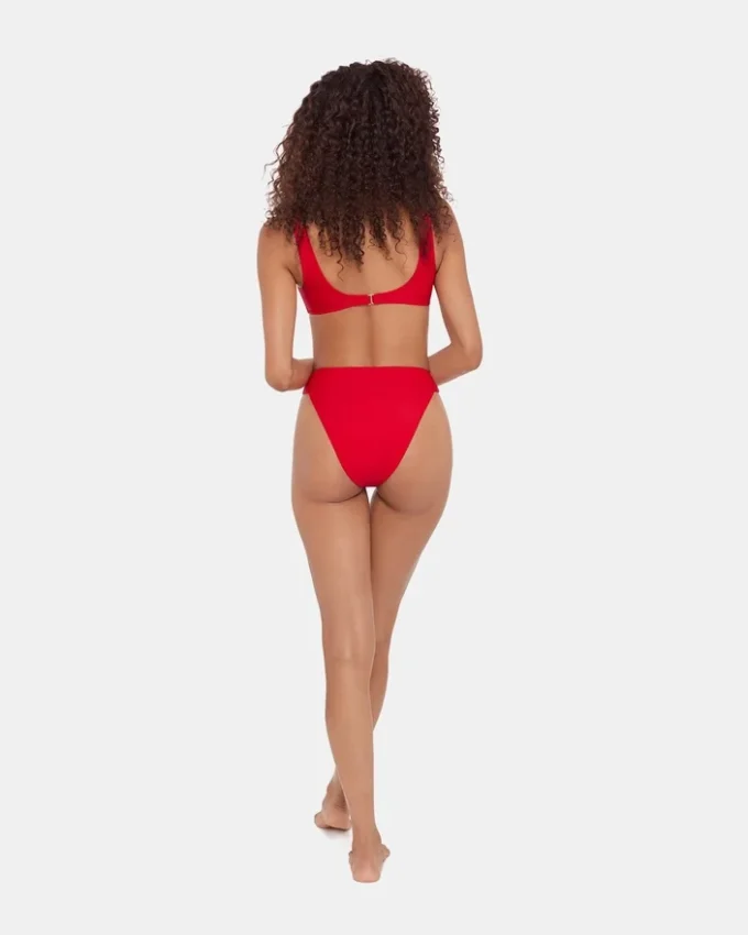 Sleek ‘N Chic High Waisted Bikini Bottom Cherry Sleek ‘N Chic High Waisted Bikini Bottom Cherry