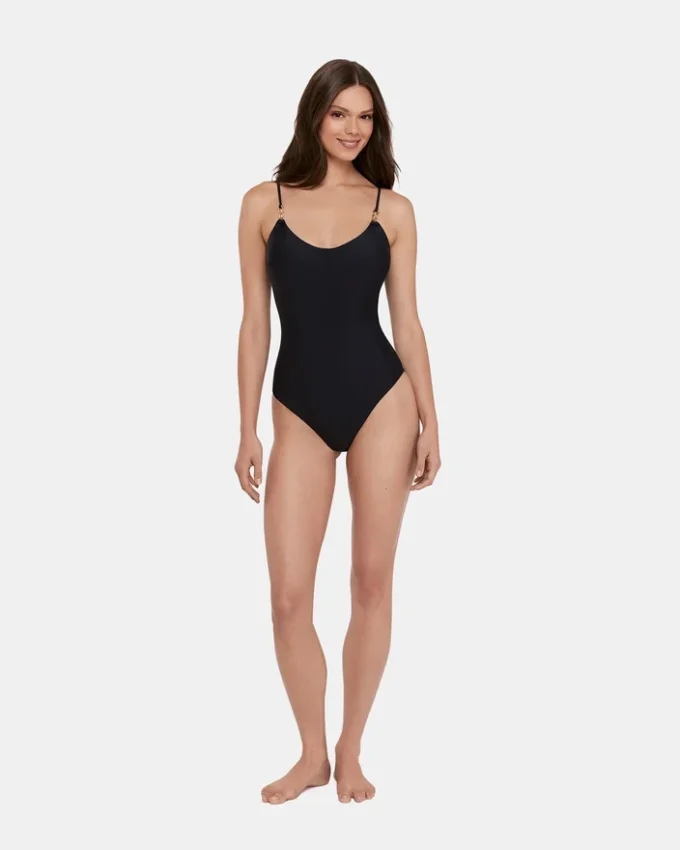 Sleek ‘N Chic One Piece Swimsuit Black Sleek ‘N Chic One Piece Swimsuit Black