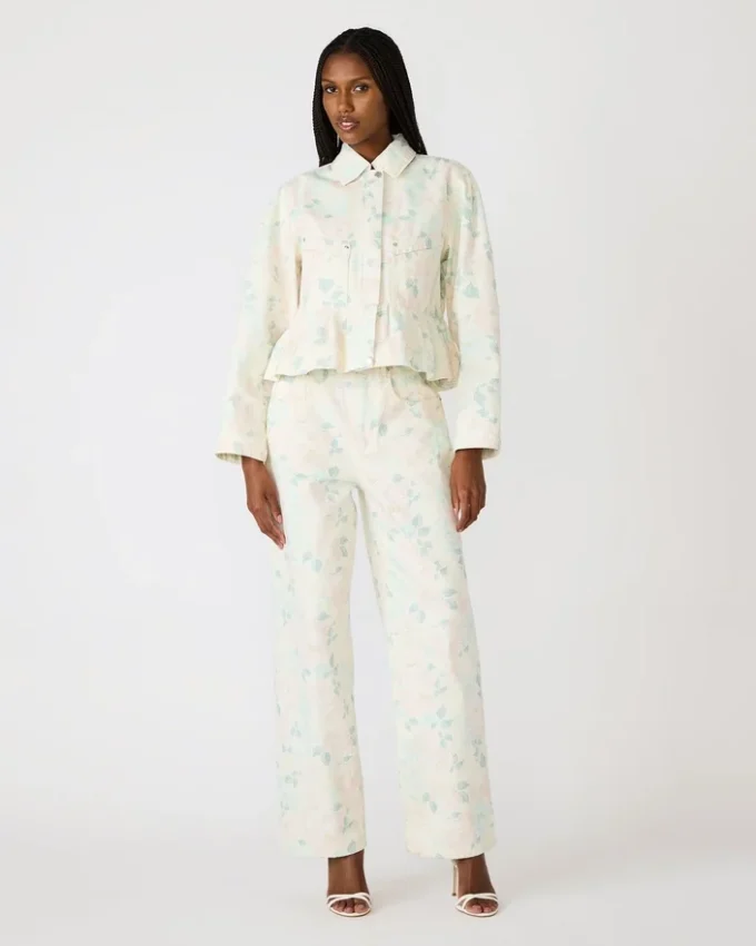 Sloan Floral Jacket Peach Beige Sloan Floral Jacket Peach Beige