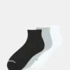 Sport Cushion Quarter Socks Black/White