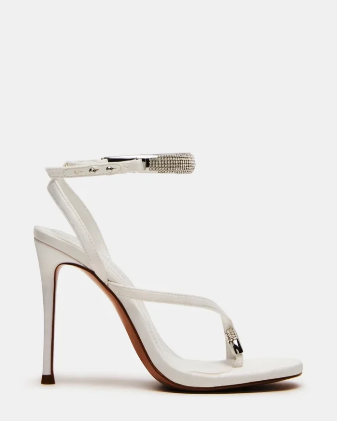 Tia Rhinestones White Satin Tia Rhinestones White Satin