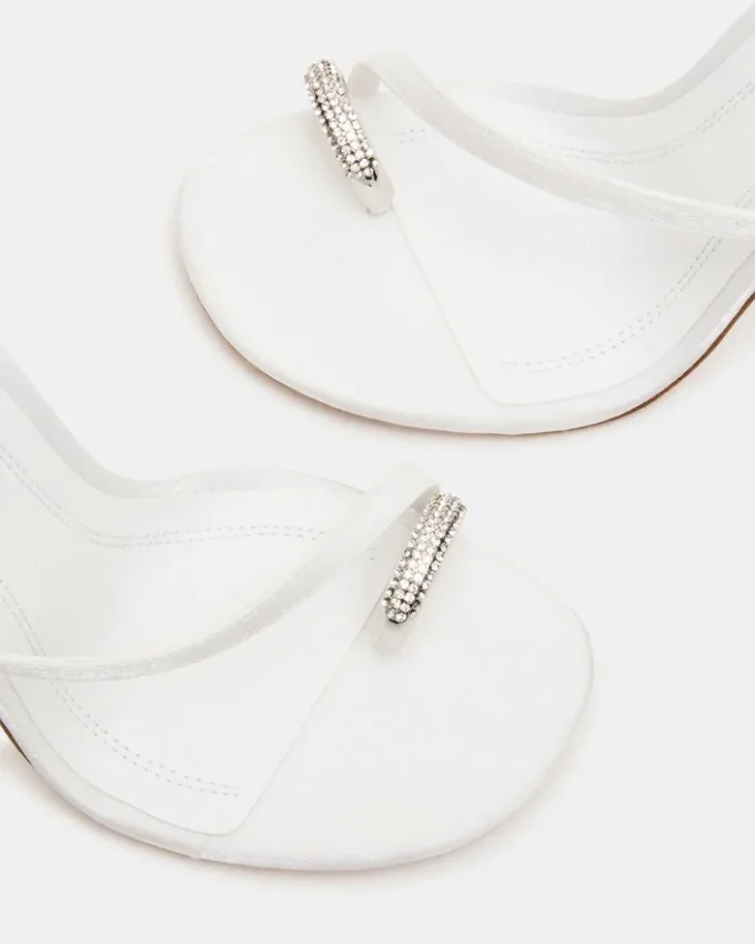 Tia Rhinestones White Satin Tia Rhinestones White Satin