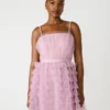 Tiered Tulle Gown Dawn Pink Tiered Tulle Gown Dawn Pink