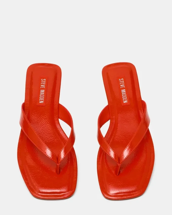 Trella Red Orange Patent Trella Red Orange Patent