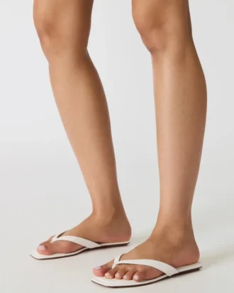 Trella White Leather