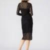 Vivienne Studded Lace Dress Black Vivienne Studded Lace Dress Black