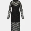 Vivienne Studded Lace Dress Black Vivienne Studded Lace Dress Black