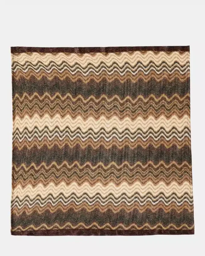 Wavy Shimmer Square Scarf Neutral Wavy Shimmer Square Scarf Neutral