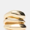 Wavy Stackable Rings Gold Wavy Stackable Rings Gold