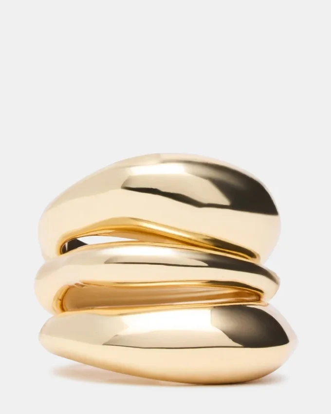Wavy Stackable Rings Gold Wavy Stackable Rings Gold